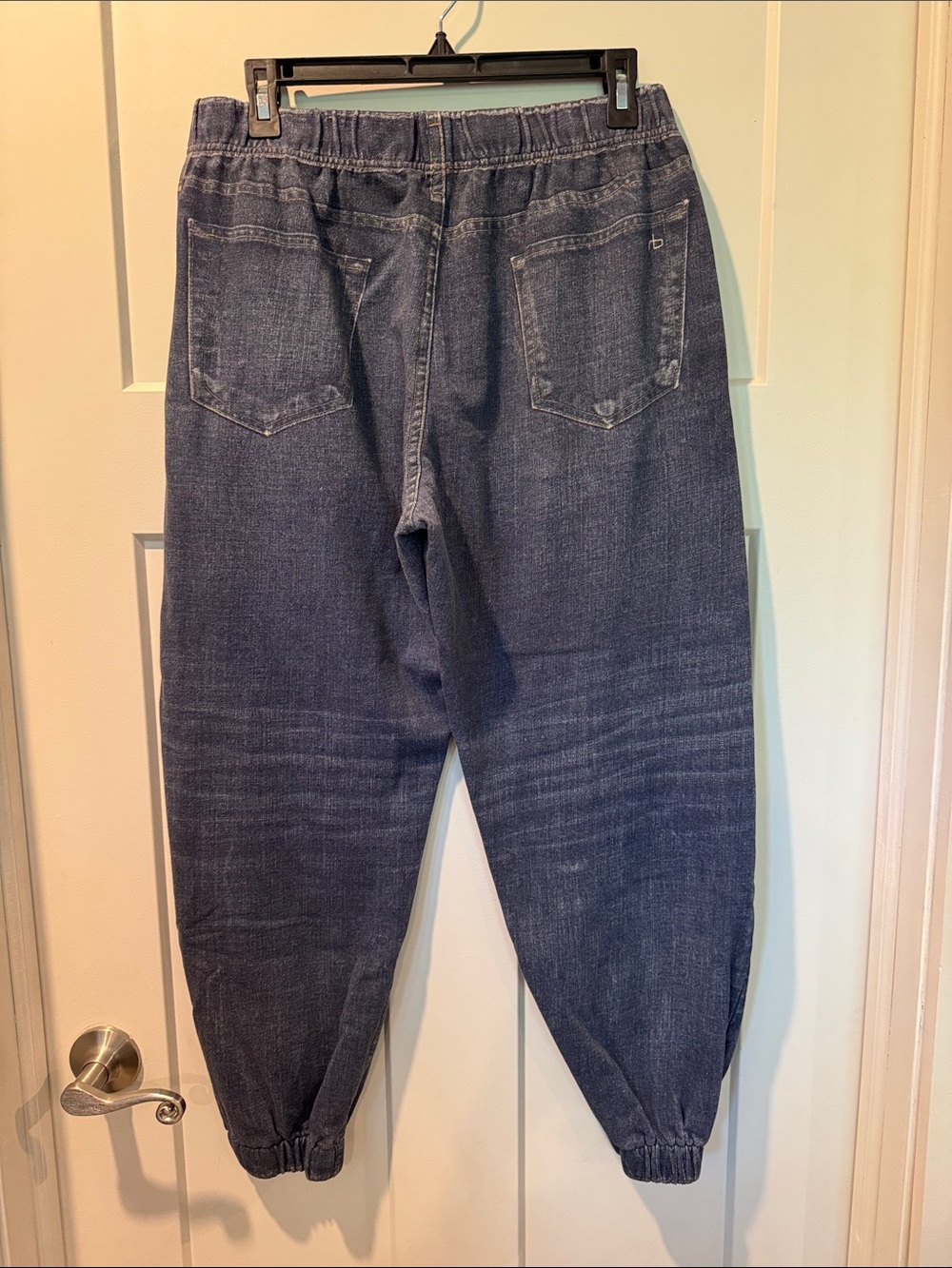 rag & bone Dark Blue Relaxed sweatpant jean Denim Joggers - Picture 6 of 7